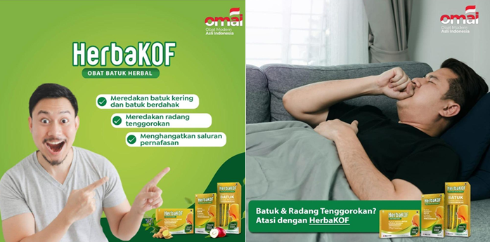 HerbaKOF Obat Herbal Usir Batuk, Tanpa Rasa Kantuk